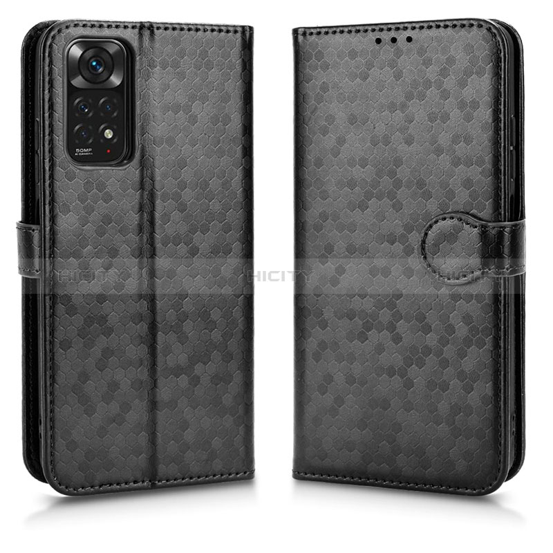 Funda de Cuero Cartera con Soporte Carcasa C01X para Xiaomi Redmi Note 11 4G (2022) Negro