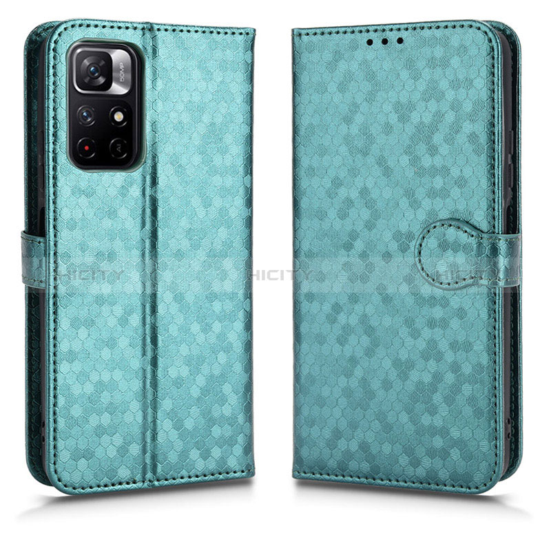 Funda de Cuero Cartera con Soporte Carcasa C01X para Xiaomi Redmi Note 11 5G Verde