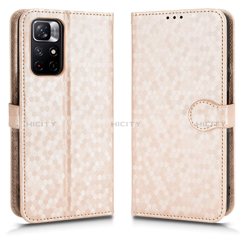 Funda de Cuero Cartera con Soporte Carcasa C01X para Xiaomi Redmi Note 11S 5G Oro