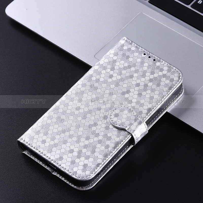 Funda de Cuero Cartera con Soporte Carcasa C01X para Xiaomi Redmi Note 13 5G Plata