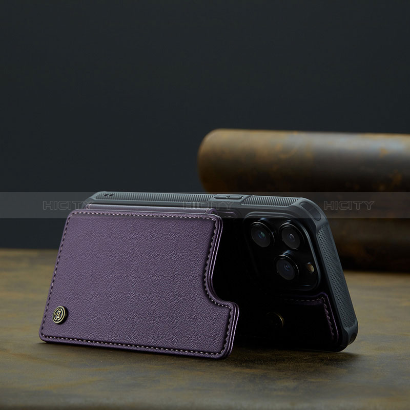 Funda de Cuero Cartera con Soporte Carcasa C02S para Apple iPhone 13 Pro