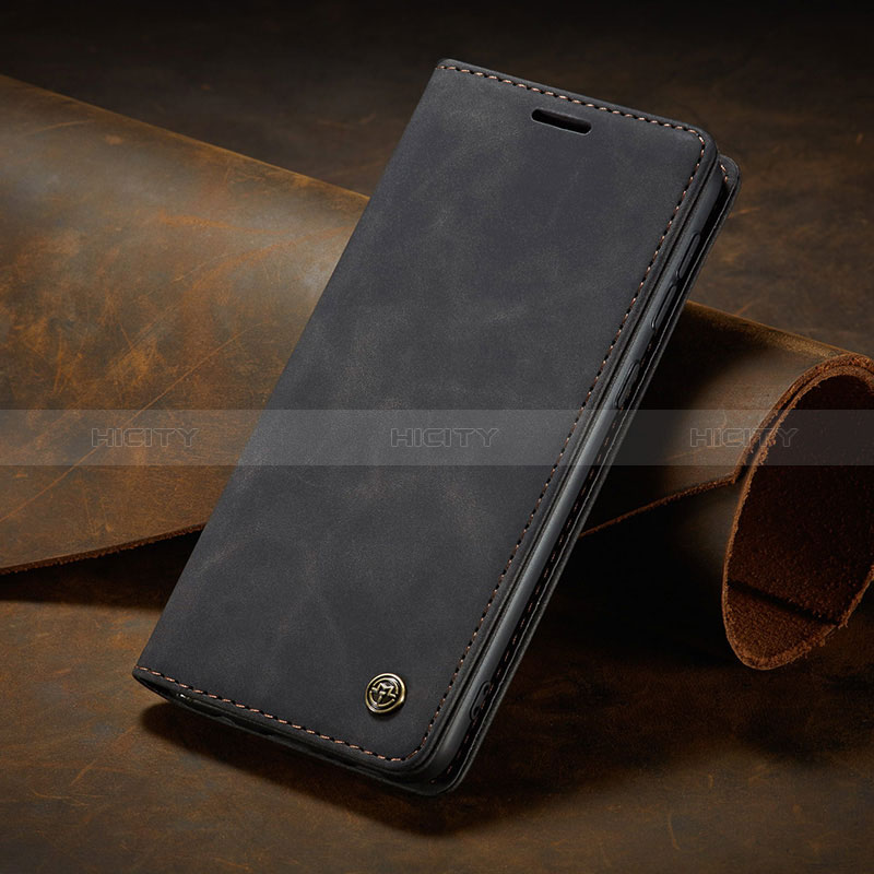 Funda de Cuero Cartera con Soporte Carcasa C02S para Huawei Mate 60 Negro