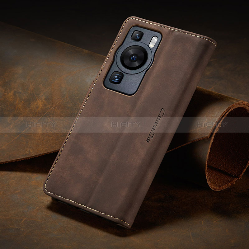 Funda de Cuero Cartera con Soporte Carcasa C02S para Huawei P60