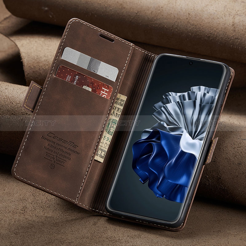 Funda de Cuero Cartera con Soporte Carcasa C02S para Huawei P60