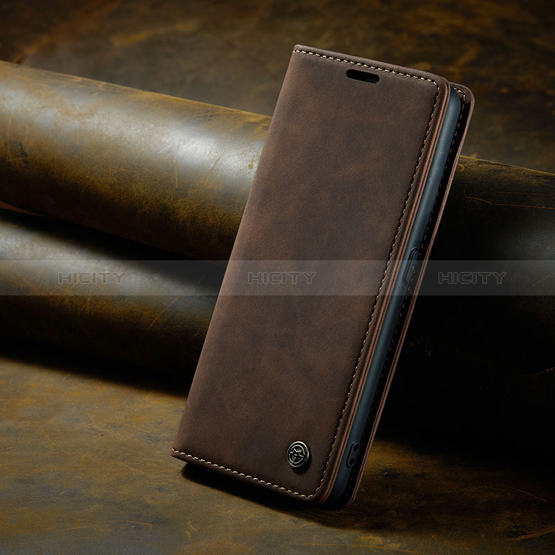 Funda de Cuero Cartera con Soporte Carcasa C02S para Oppo Find X6 5G Marron