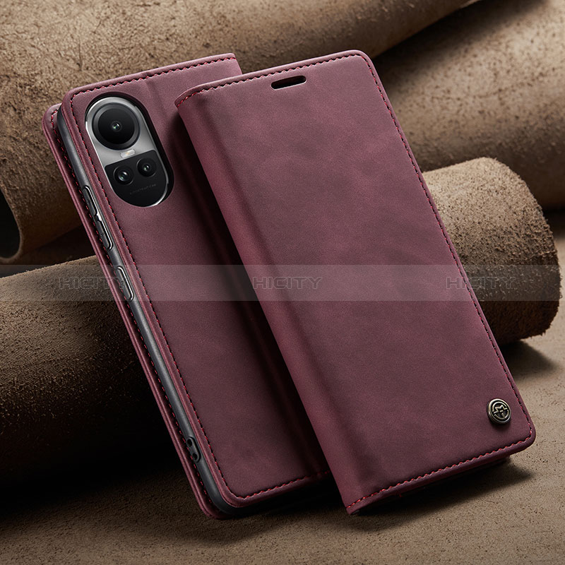 Funda de Cuero Cartera con Soporte Carcasa C02S para Oppo Reno10 5G