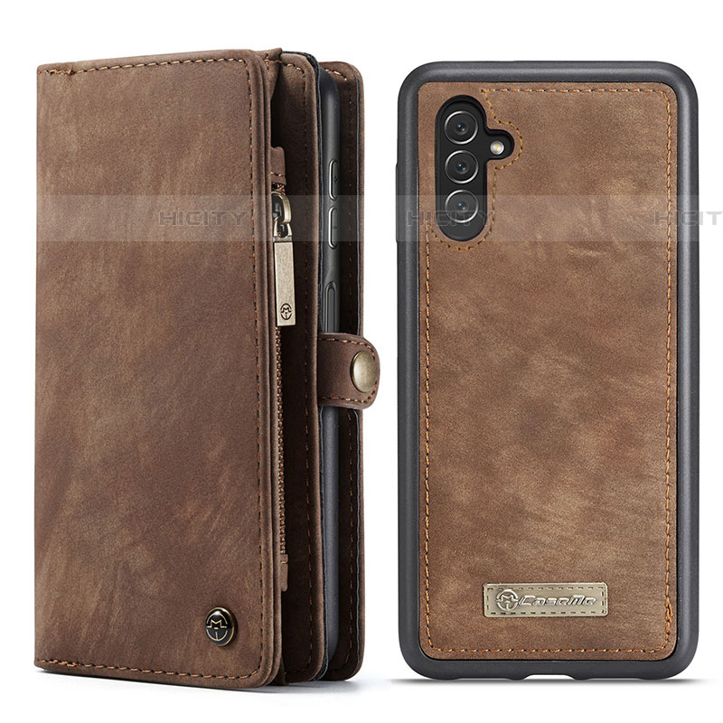 Funda de Cuero Cartera con Soporte Carcasa C02S para Samsung Galaxy A04s Marron