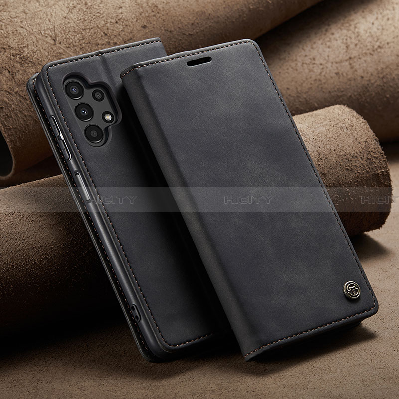 Funda de Cuero Cartera con Soporte Carcasa C02S para Samsung Galaxy A13 4G Negro