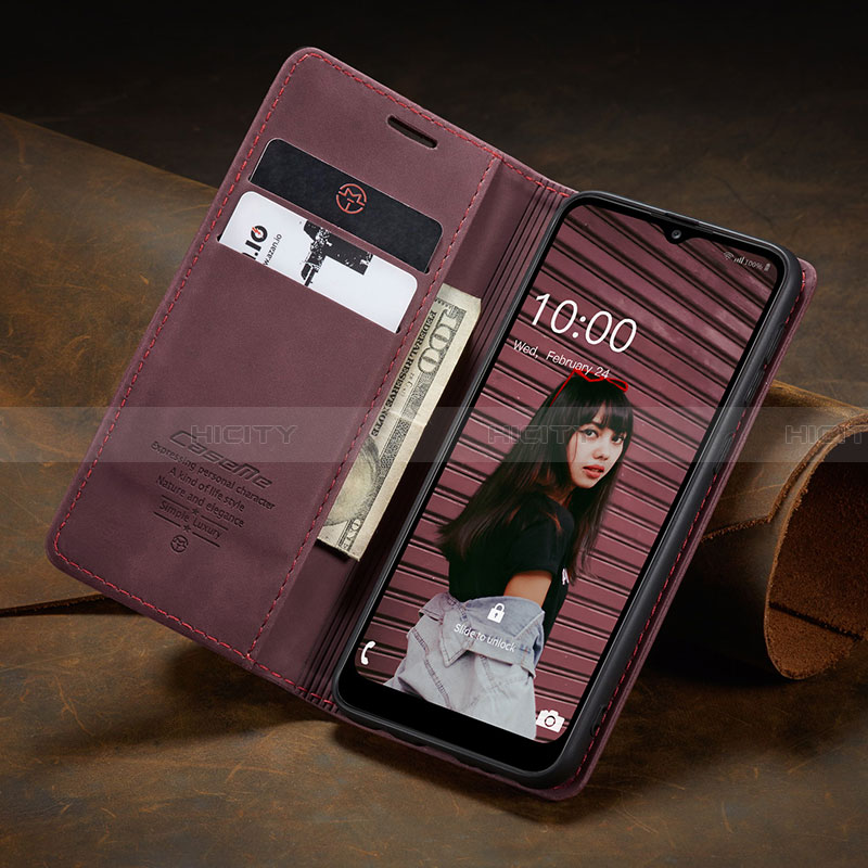 Funda de Cuero Cartera con Soporte Carcasa C02S para Samsung Galaxy F02S SM-E025F