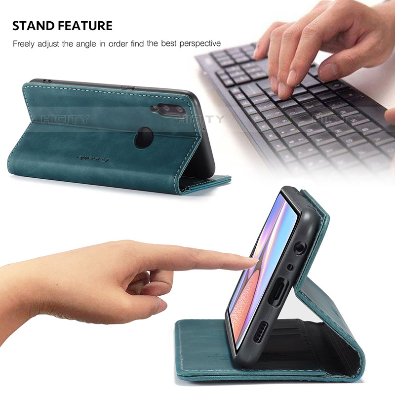 Funda de Cuero Cartera con Soporte Carcasa C02S para Samsung Galaxy M01s