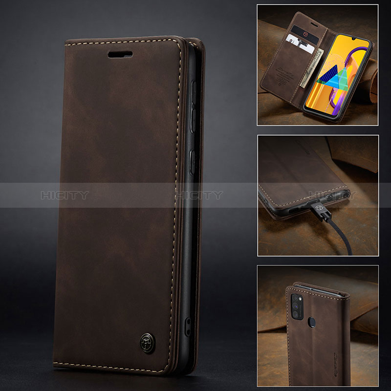 Funda de Cuero Cartera con Soporte Carcasa C02S para Samsung Galaxy M21