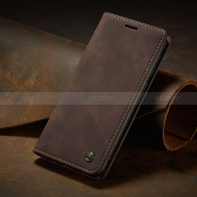 Funda de Cuero Cartera con Soporte Carcasa C02S para Samsung Galaxy M30s Marron