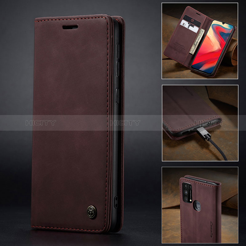 Funda de Cuero Cartera con Soporte Carcasa C02S para Samsung Galaxy M31