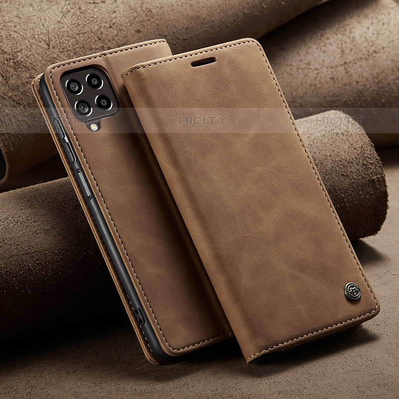 Funda de Cuero Cartera con Soporte Carcasa C02S para Samsung Galaxy M33 5G Marron Claro