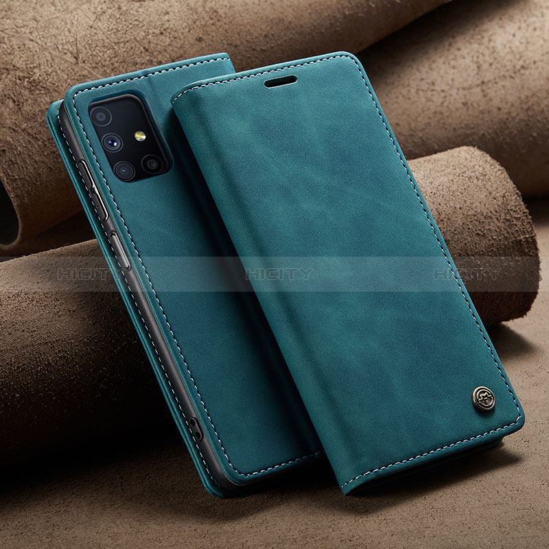 Funda de Cuero Cartera con Soporte Carcasa C02S para Samsung Galaxy M51