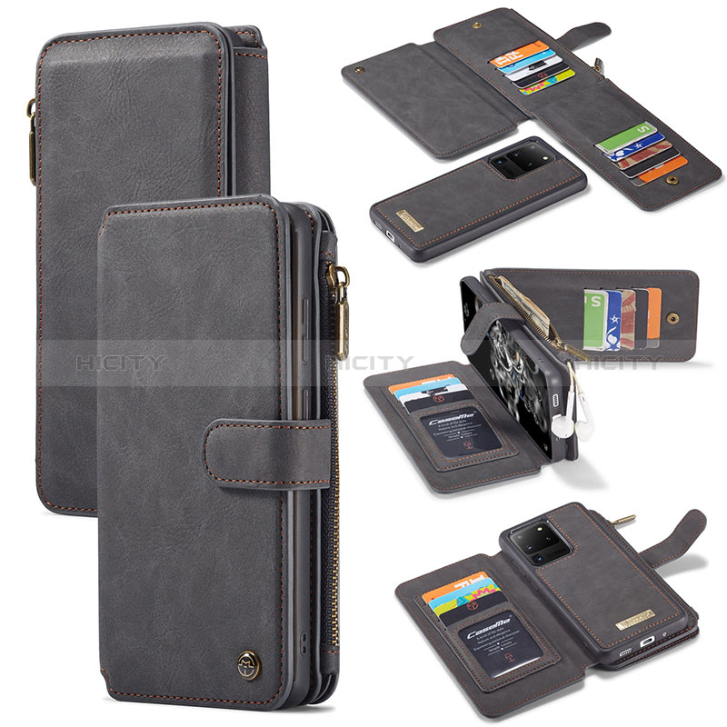 Funda de Cuero Cartera con Soporte Carcasa C02S para Samsung Galaxy S20 Ultra