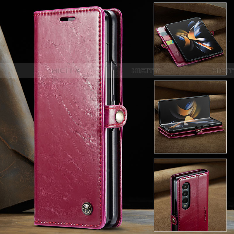 Funda de Cuero Cartera con Soporte Carcasa C02S para Samsung Galaxy Z Fold4 5G