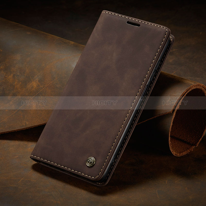 Funda de Cuero Cartera con Soporte Carcasa C02S para Xiaomi Poco M2 Pro Marron