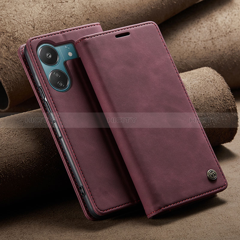 Funda de Cuero Cartera con Soporte Carcasa C02S para Xiaomi Redmi 13C