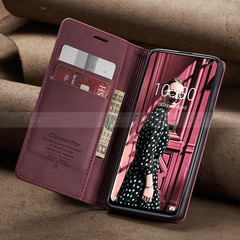 Funda de Cuero Cartera con Soporte Carcasa C02S para Xiaomi Redmi Note 10 4G