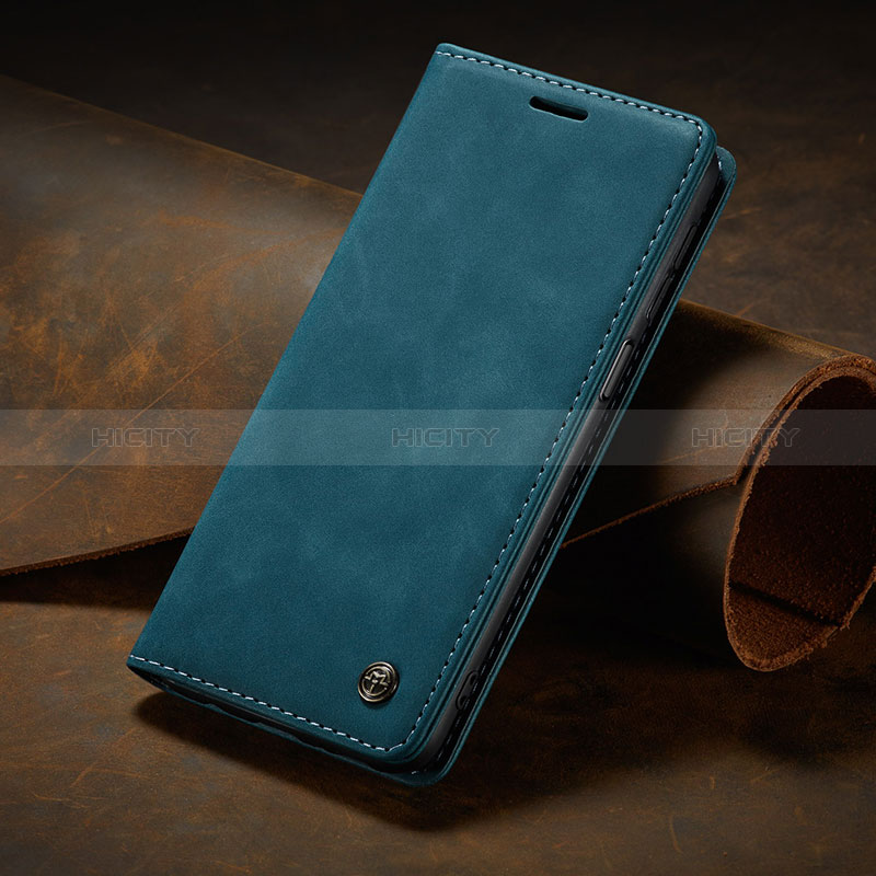 Funda de Cuero Cartera con Soporte Carcasa C02S para Xiaomi Redmi Note 10 4G Azul