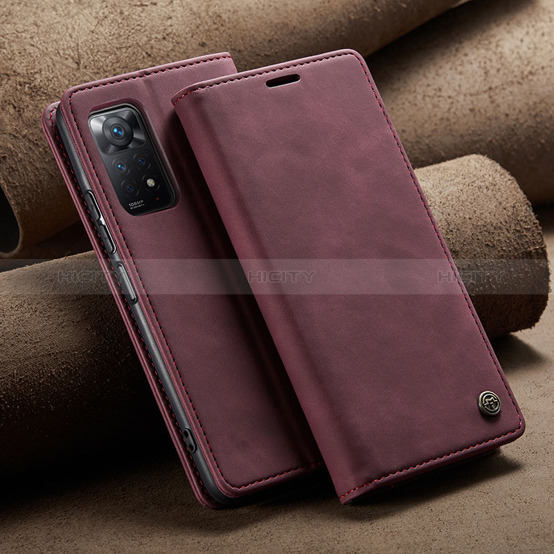 Funda de Cuero Cartera con Soporte Carcasa C02S para Xiaomi Redmi Note 11 Pro 5G