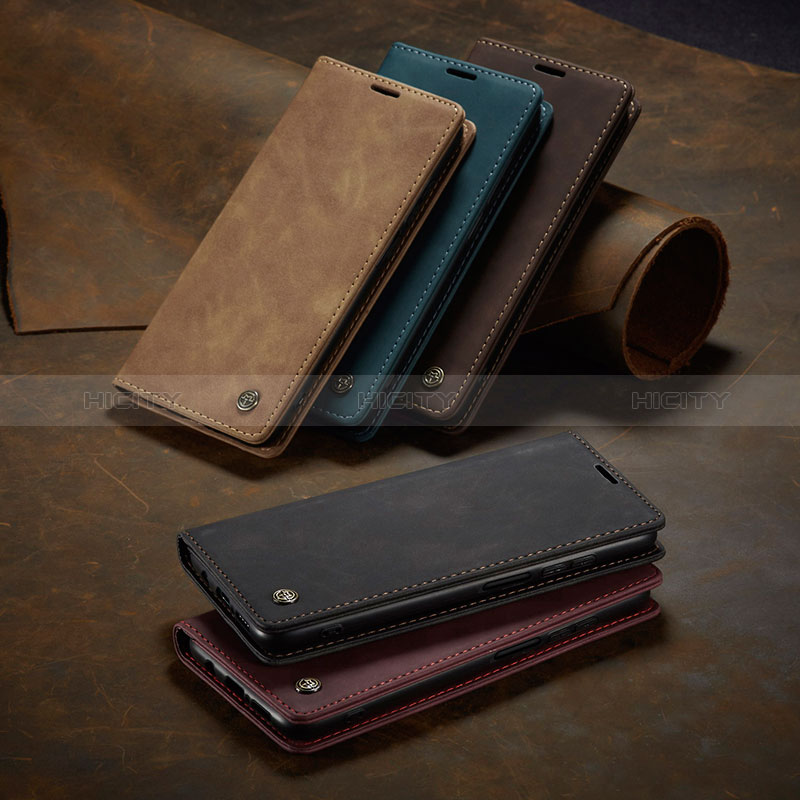 Funda de Cuero Cartera con Soporte Carcasa C02S para Xiaomi Redmi Note 9 Pro