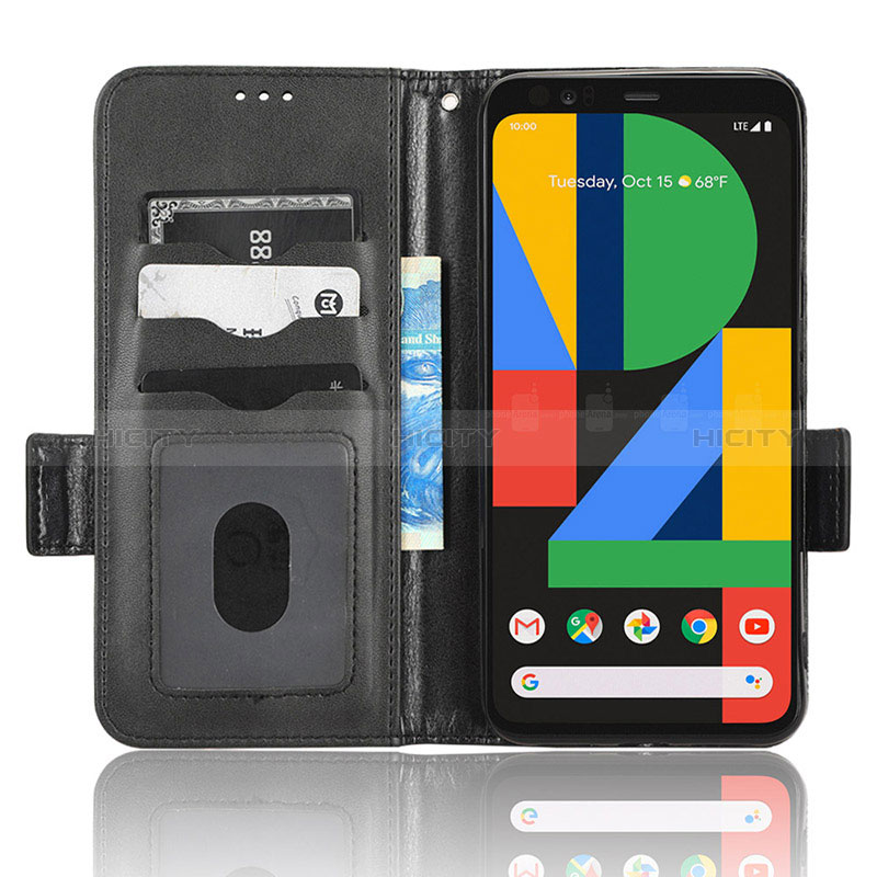 Funda de Cuero Cartera con Soporte Carcasa C02X para Google Pixel 4