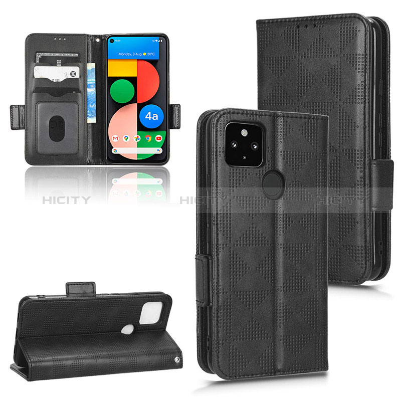 Funda de Cuero Cartera con Soporte Carcasa C02X para Google Pixel 4a 5G