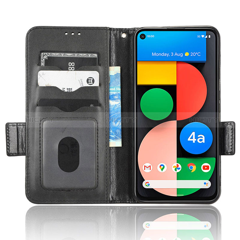 Funda de Cuero Cartera con Soporte Carcasa C02X para Google Pixel 4a 5G