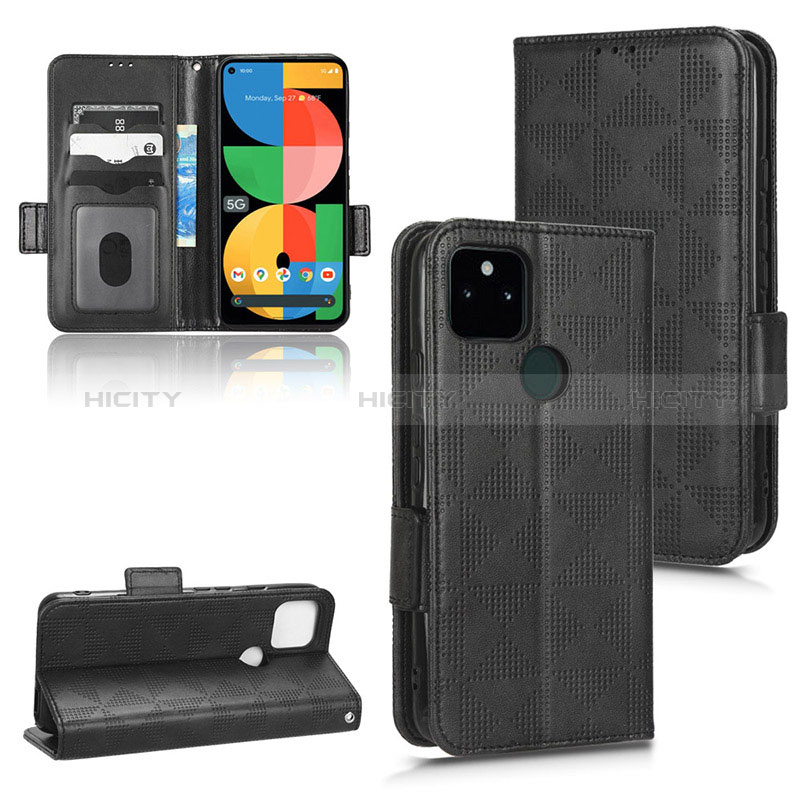 Funda de Cuero Cartera con Soporte Carcasa C02X para Google Pixel 5a 5G