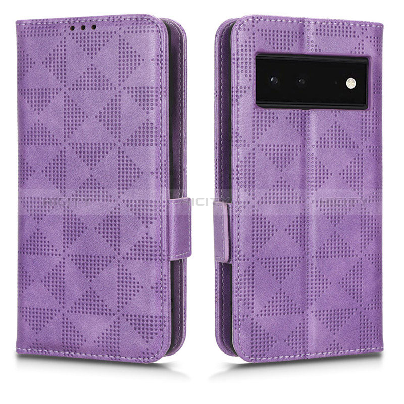 Funda de Cuero Cartera con Soporte Carcasa C02X para Google Pixel 6 5G