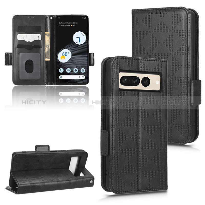 Funda de Cuero Cartera con Soporte Carcasa C02X para Google Pixel 7 Pro 5G