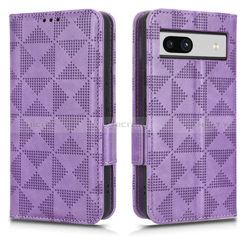 Funda de Cuero Cartera con Soporte Carcasa C02X para Google Pixel 7a 5G