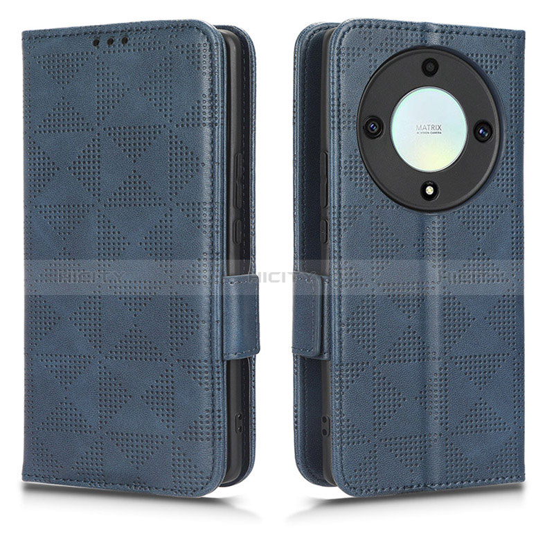 Funda de Cuero Cartera con Soporte Carcasa C02X para Huawei Honor Magic5 Lite 5G Azul