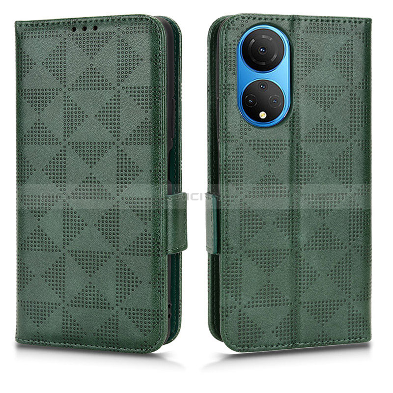 Funda de Cuero Cartera con Soporte Carcasa C02X para Huawei Honor X7