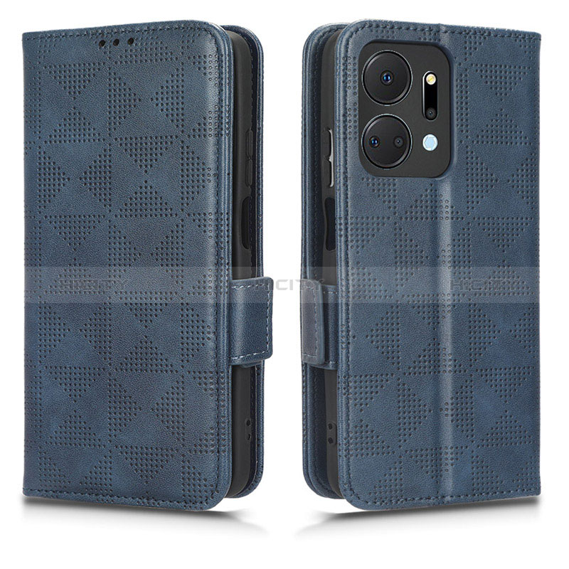 Funda de Cuero Cartera con Soporte Carcasa C02X para Huawei Honor X7a