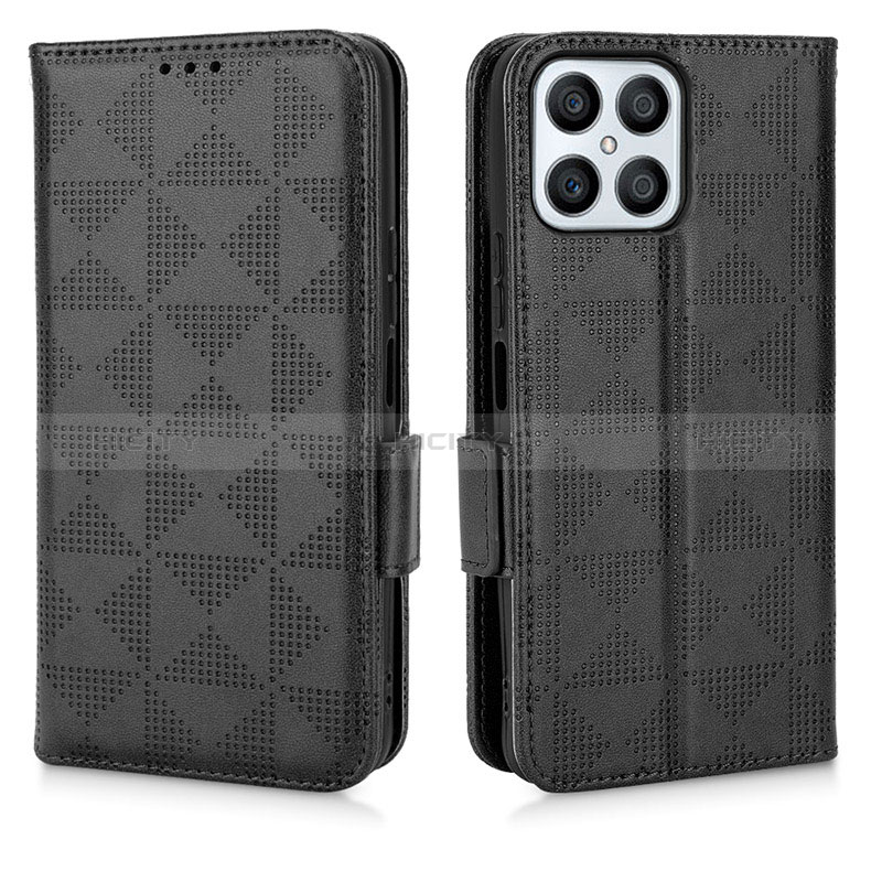 Funda de Cuero Cartera con Soporte Carcasa C02X para Huawei Honor X8 4G