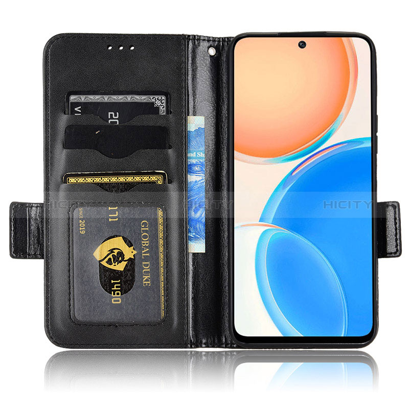 Funda de Cuero Cartera con Soporte Carcasa C02X para Huawei Honor X8 4G