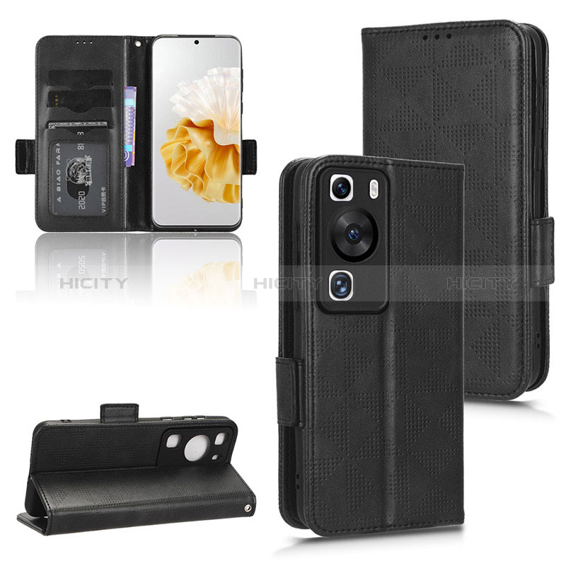 Funda de Cuero Cartera con Soporte Carcasa C02X para Huawei P60 Pro