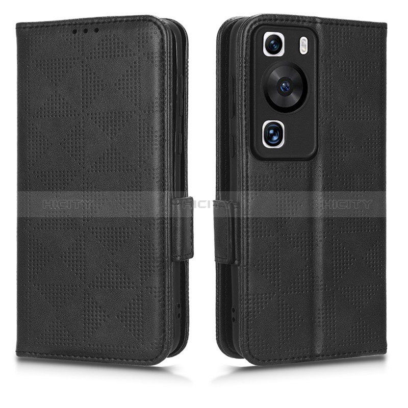 Funda de Cuero Cartera con Soporte Carcasa C02X para Huawei P60 Pro