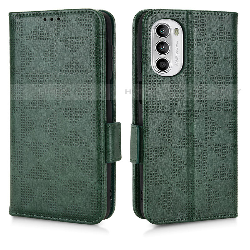 Funda de Cuero Cartera con Soporte Carcasa C02X para Motorola Moto Edge (2022) 5G