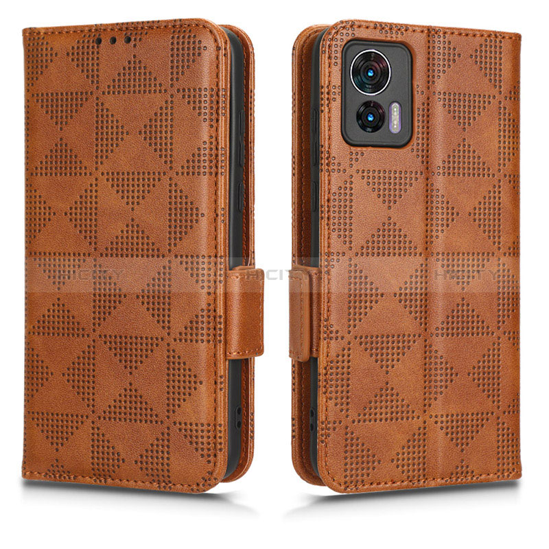 Funda de Cuero Cartera con Soporte Carcasa C02X para Motorola Moto Edge 30 Lite 5G