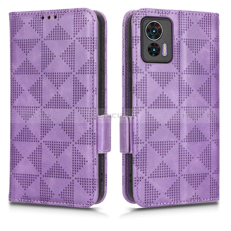 Funda de Cuero Cartera con Soporte Carcasa C02X para Motorola Moto Edge 30 Neo 5G