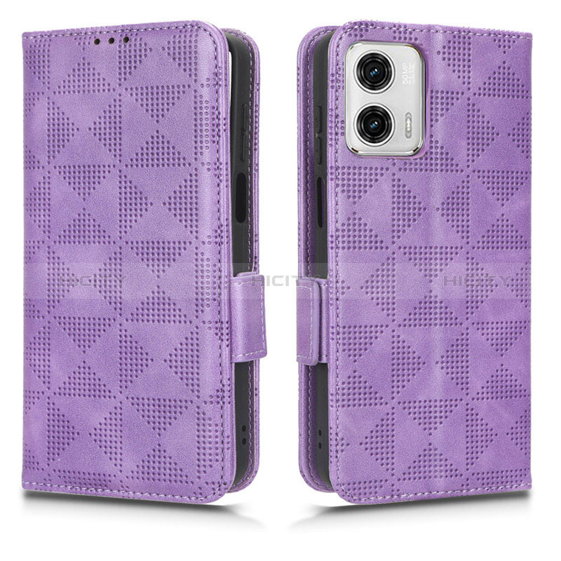 Funda de Cuero Cartera con Soporte Carcasa C02X para Motorola Moto G53j 5G