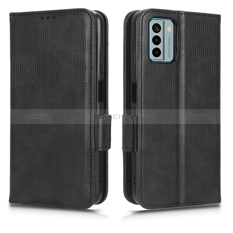 Funda de Cuero Cartera con Soporte Carcasa C02X para Nokia G22 Negro