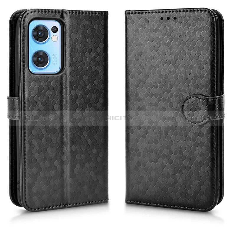 Funda de Cuero Cartera con Soporte Carcasa C02X para OnePlus Nord CE 2 5G Negro