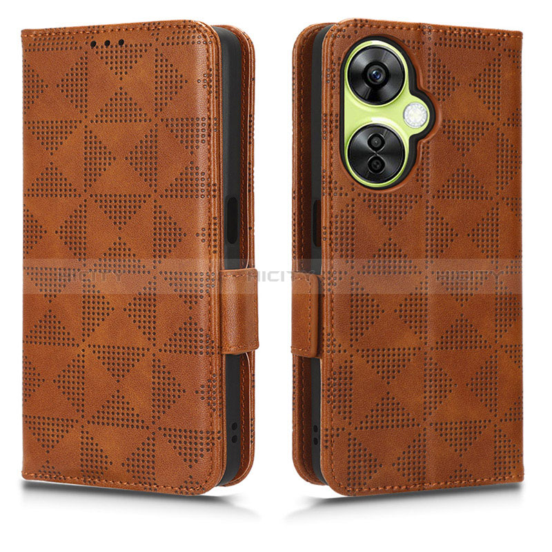 Funda de Cuero Cartera con Soporte Carcasa C02X para OnePlus Nord N30 5G Marron