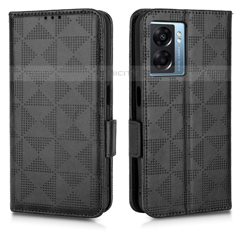 Funda de Cuero Cartera con Soporte Carcasa C02X para OnePlus Nord N300 5G Negro