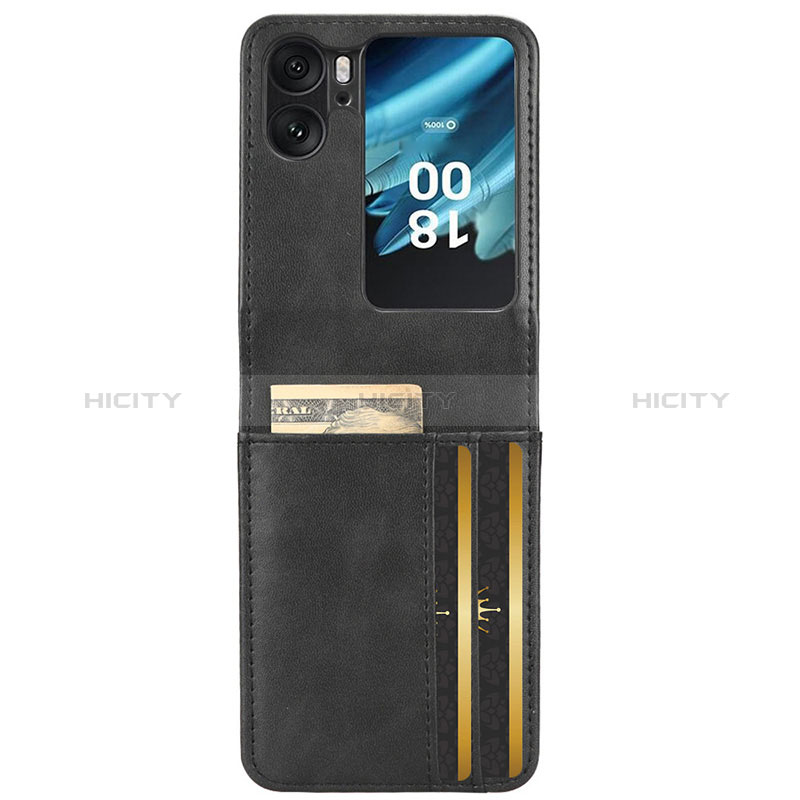 Funda de Cuero Cartera con Soporte Carcasa C02X para Oppo Find N2 Flip 5G